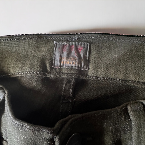 Citizens of Humanity Avedon Slick Skinny Leg in Green Shimmer - Picture 8 of 9